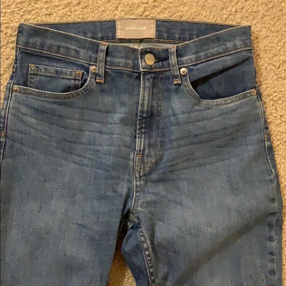 Everlane blue skinny jeans